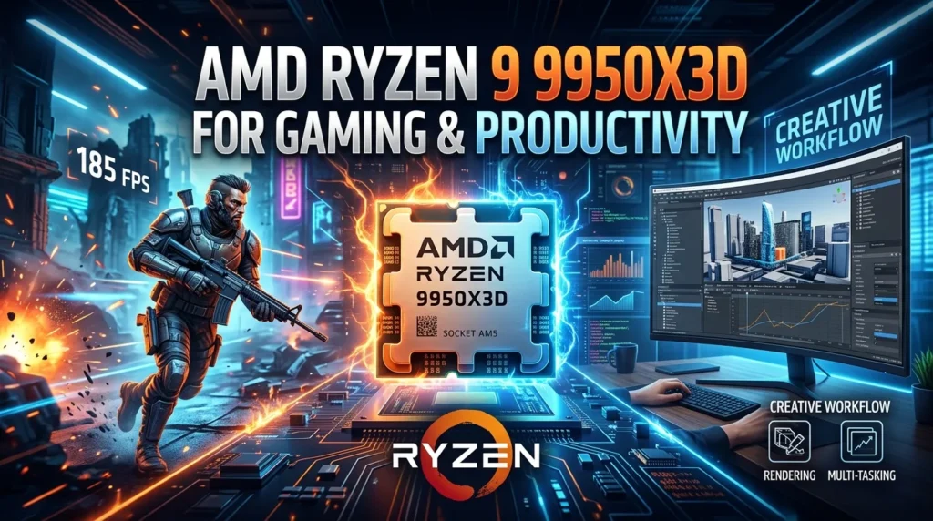 AMD Ryzen 9 9950X3D for Gaming and Productivity