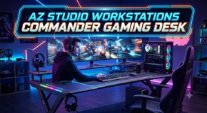 Az Studio Workstations Commander Gaming Desk