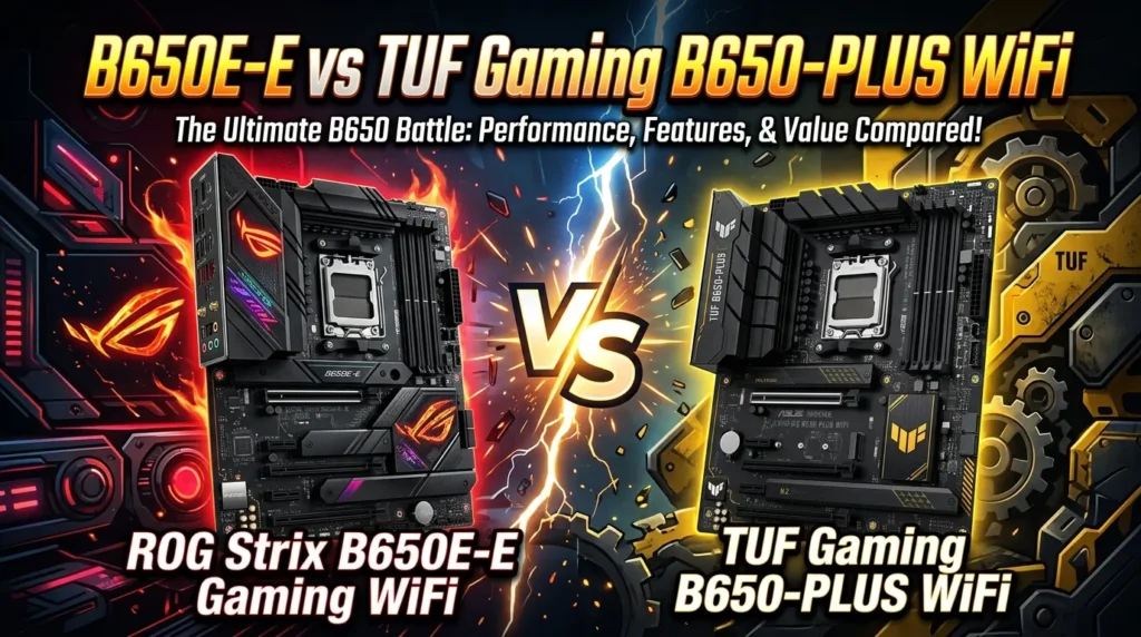 B650E-E vs TUF Gaming B650-PLUS WiFi