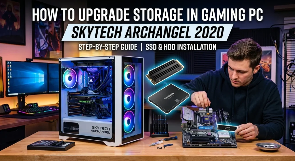 How To Upgrade Storage In Gaming Pc Skytech Archangel 2020