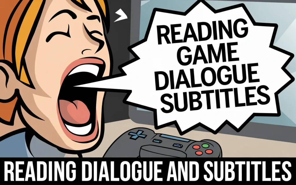 Reading Game Dialogue and Subtitles.