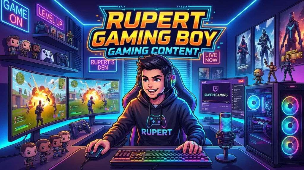 Rupert Gaming Boy Gaming Content