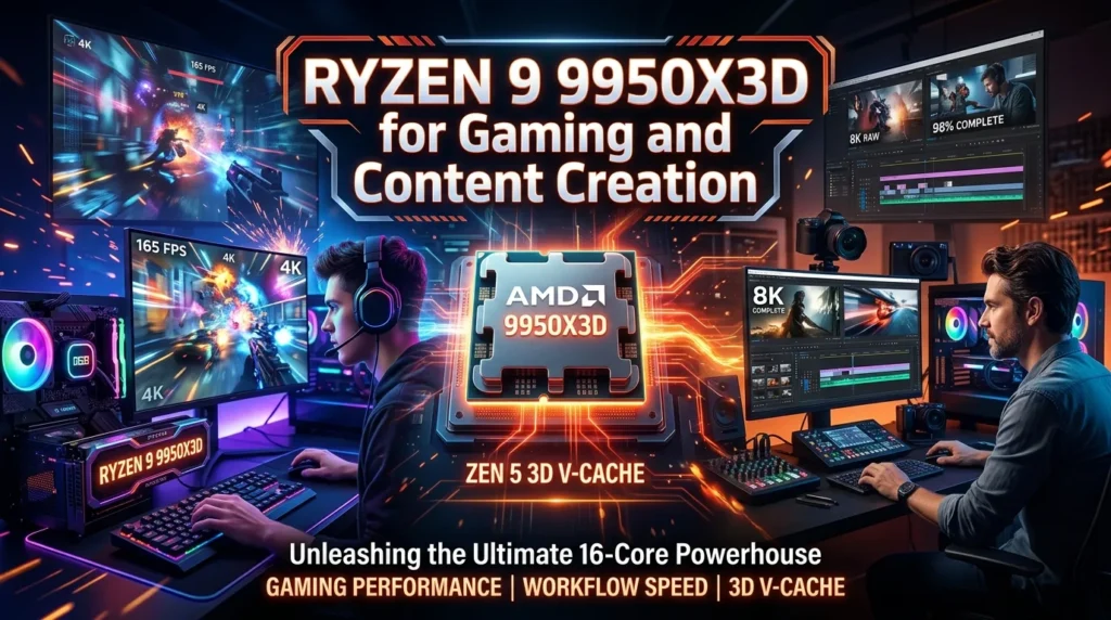 hRyzen 9 9950X3D for Gaming and Content Creation