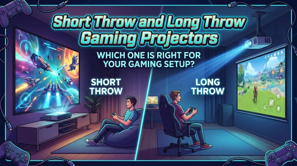 Short Throw and Long Throw Gaming Projectors