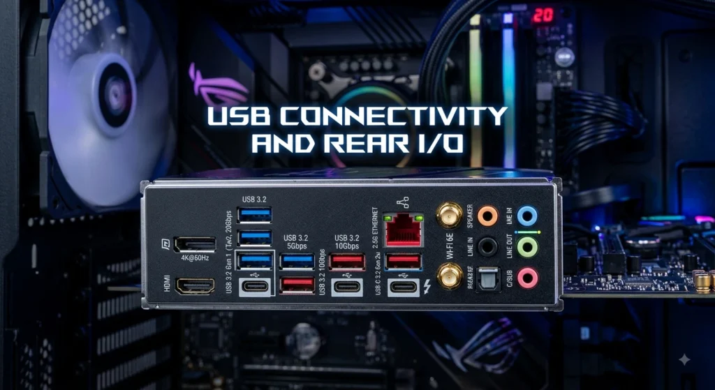 USB Connectivity and Rear I/O