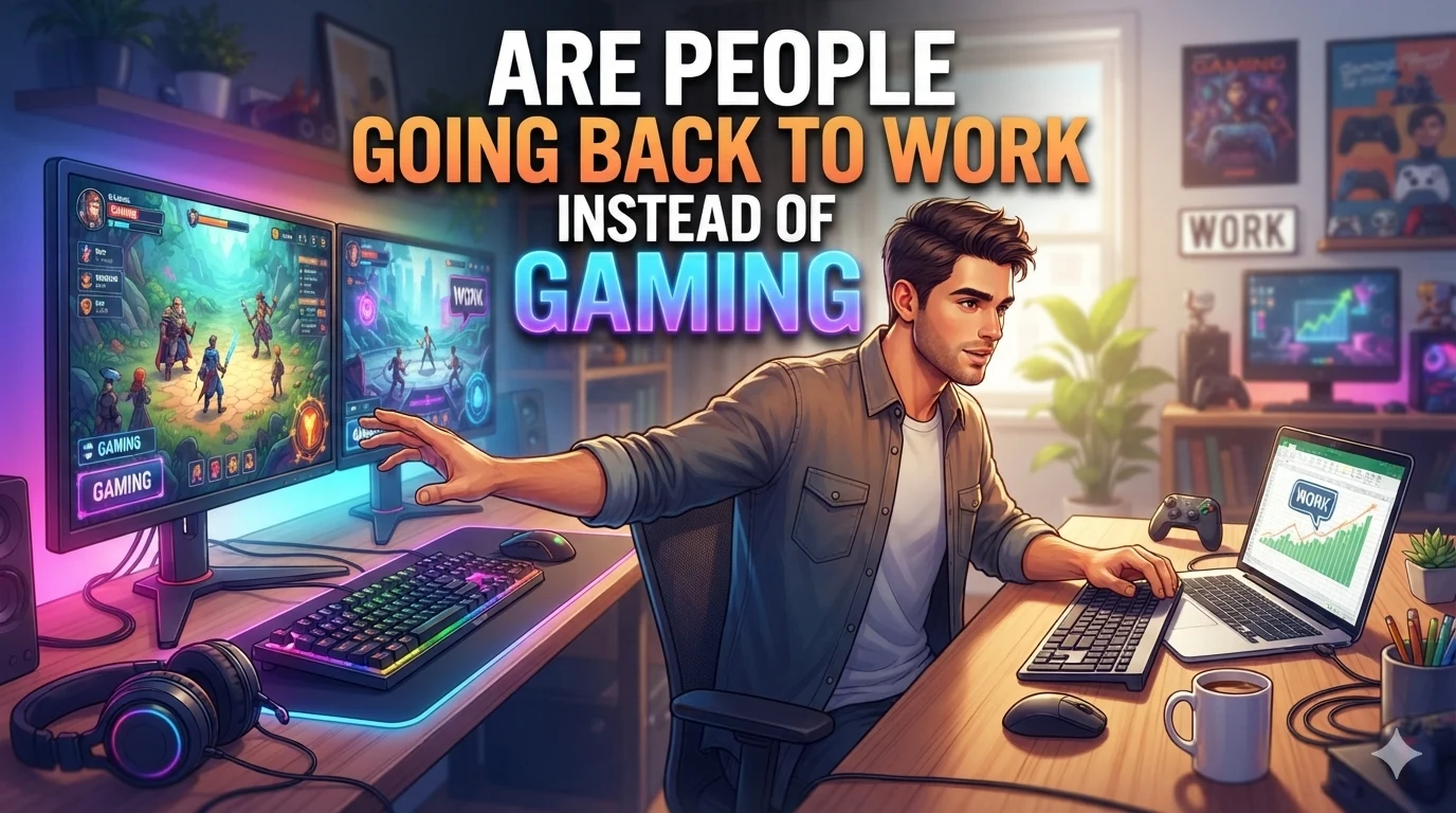 Are people going back to work in stead of gaming