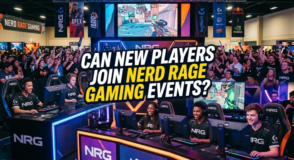 Can New Players Join Nerd Rage Gaming Events?
