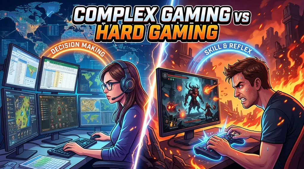 Complex Gaming vs Hard Gaming