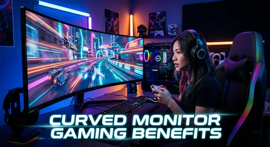 Curved Monitor Gaming Benefits