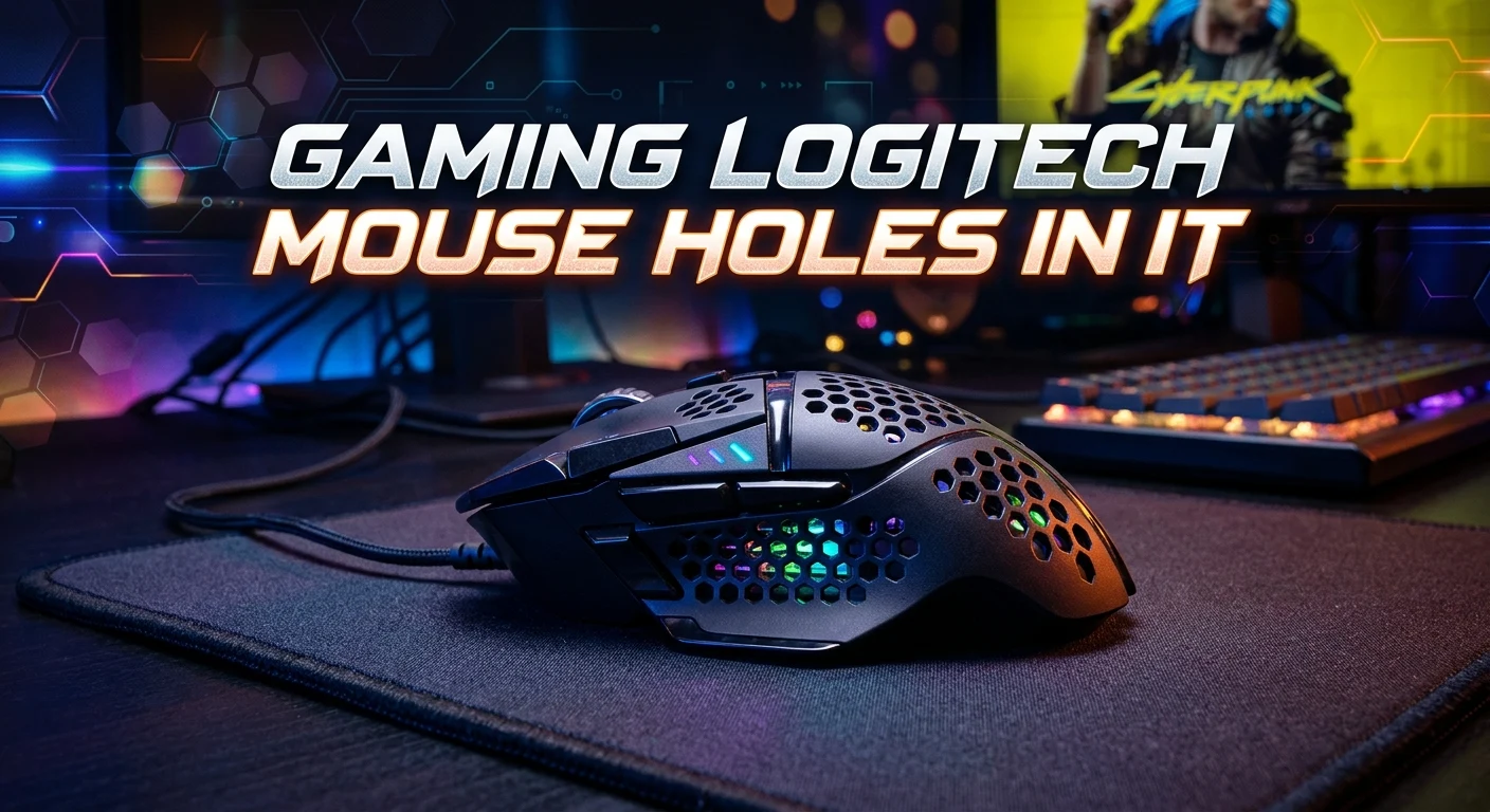 Gaming logitech mouse holes in it