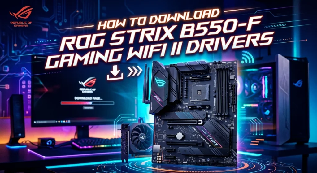 How to Download ROG Strix B550-F Gaming WiFi II Drivers