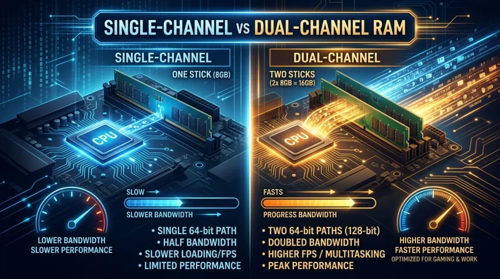 Single-Channel vs Dual-Channel RAM