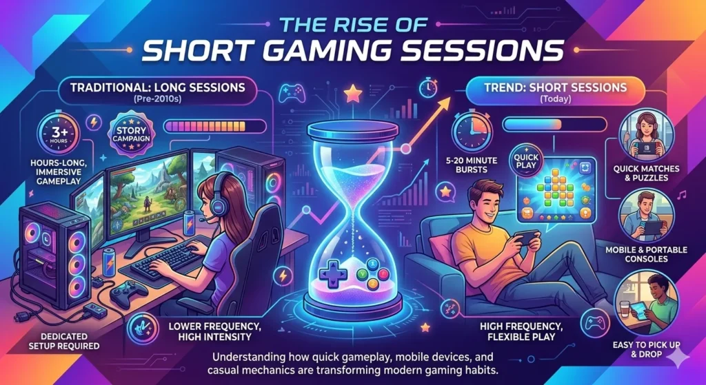 The Rise of Short Gaming Sessions